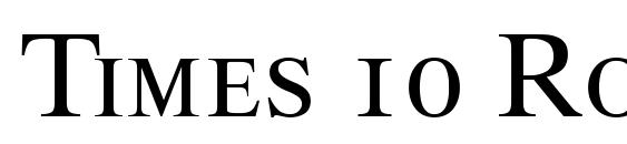 Times 10 Roman Small Caps & Oldstyle Figures Font