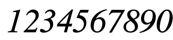 Times CG ATT Italic Font, Number Fonts