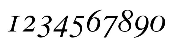 Times Italic Old Style Figures Font, Number Fonts