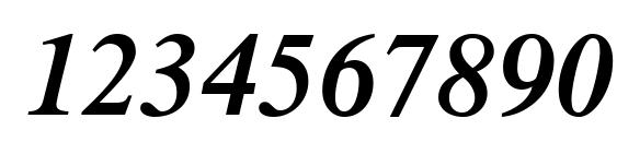 Times LT Semibold Italic Font, Number Fonts