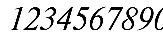 TimesDL Italic Font, Number Fonts
