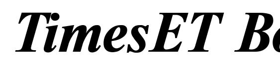 Шрифт TimesET Bold Italic
