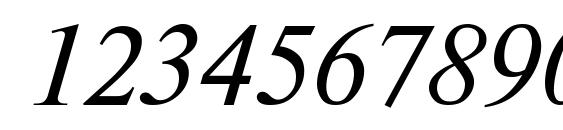 TimesET Italic Font, Number Fonts