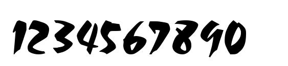 TIMORA Regular Font, Number Fonts