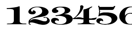 Timpani Bold Ex Font, Number Fonts