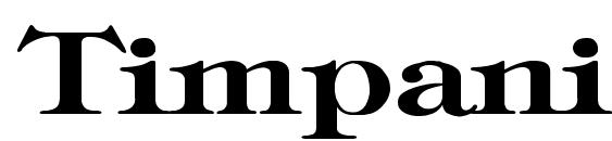 Timpani Bold Wd Font