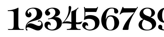 Timpani Bold Font, Number Fonts