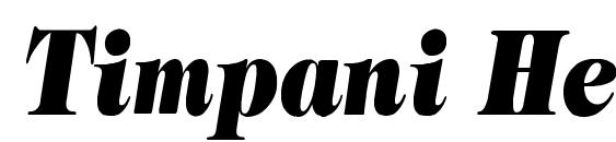 Шрифт Timpani Heavy Italic Cn