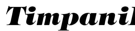 Шрифт TimpaniHeavy Italic