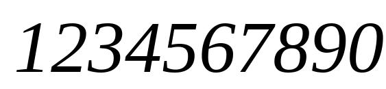 Tinos Italic Font, Number Fonts
