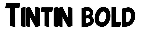 Tintin bold Font