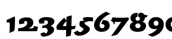 TiogaScript Bold Regular Font, Number Fonts