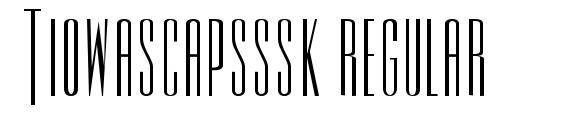 Шрифт Tiowascapsssk regular