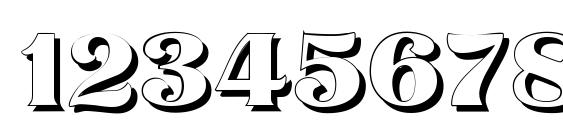 Titania Shadow Font, Number Fonts