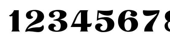 Titania Font, Number Fonts