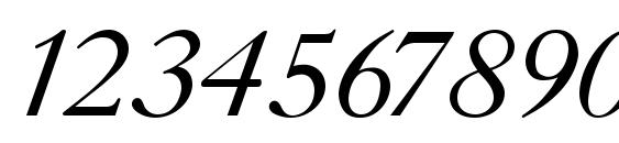 Title Italic Font, Number Fonts
