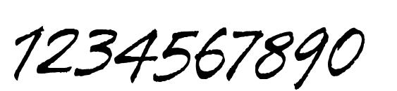 Tiza Font, Number Fonts
