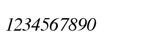 TmsFB Italic Font, Number Fonts
