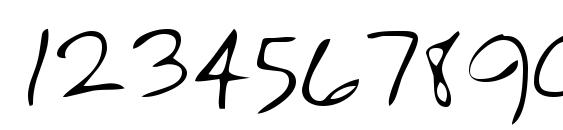 Tobyshand regular Font, Number Fonts