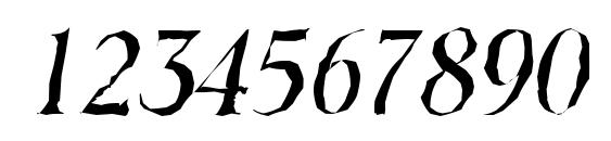 ToledoAntique Italic Font, Number Fonts