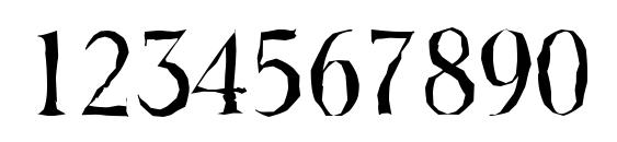ToledoAntique Regular Font, Number Fonts