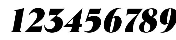 ToledoSerial Heavy Italic Font, Number Fonts