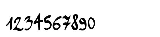 Шрифт Toms Handwriting, Шрифты для цифр и чисел