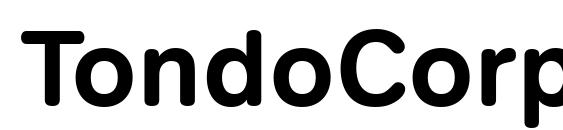 TondoCorp Bold Font