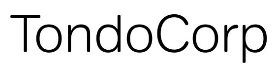 TondoCorp Light Font