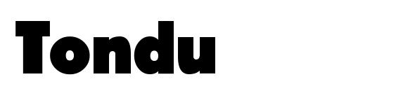 Tondu font, free Tondu font, preview Tondu font