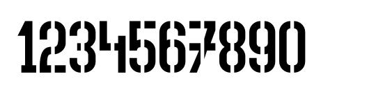 Top secret Font, Number Fonts