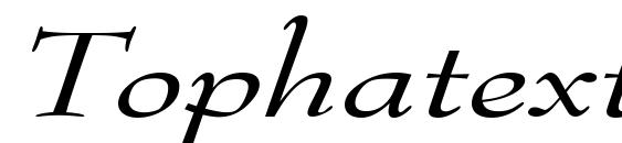шрифт Tophatextended italic, бесплатный шрифт Tophatextended italic, предварительный просмотр шрифта Tophatextended italic