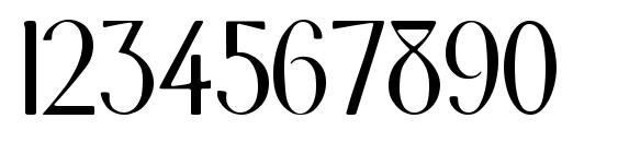 Toque Display SSi Font, Number Fonts