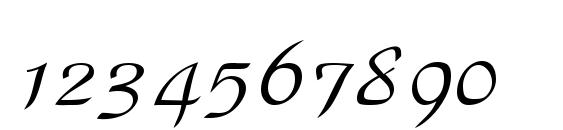 Torhok Italic Font, Number Fonts