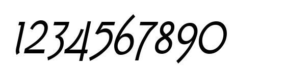 Tork Italic Font, Number Fonts