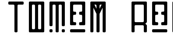 шрифт Totem Regular, бесплатный шрифт Totem Regular, предварительный просмотр шрифта Totem Regular