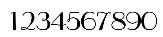 Touchessk Font, Number Fonts