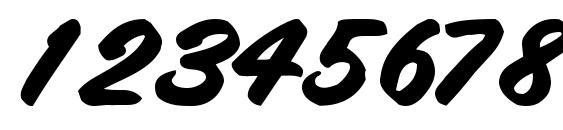 Tracytracy68 bold Font, Number Fonts