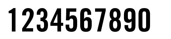 Trade Gothic LT Bold Condensed No. 20 Font, Number Fonts