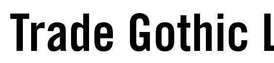 Trade Gothic LT Bold Condensed No. 20 Font
