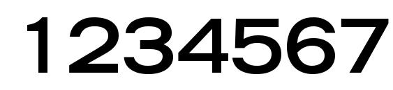 Trade Gothic LT Bold Extended Font, Number Fonts