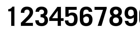 Trade Gothic LT Bold Font, Number Fonts