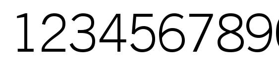 Trade Gothic LT Light Font, Number Fonts