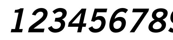 TradeGothicLTStd Bd2Obl Font, Number Fonts