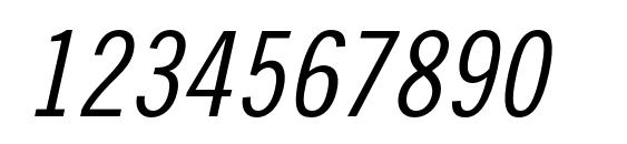 TradeGothicLTStd Cn18Obl Font, Number Fonts