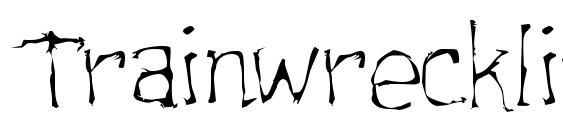 шрифт Trainwrecklite, бесплатный шрифт Trainwrecklite, предварительный просмотр шрифта Trainwrecklite
