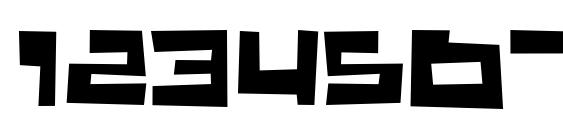 Trajia Trash Font, Number Fonts