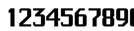 Trakkssk regular Font, Number Fonts