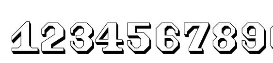 TraktoretkaOutline Font, Number Fonts