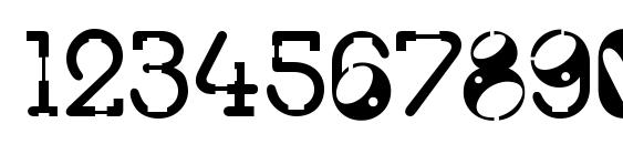 Tralfam Font, Number Fonts